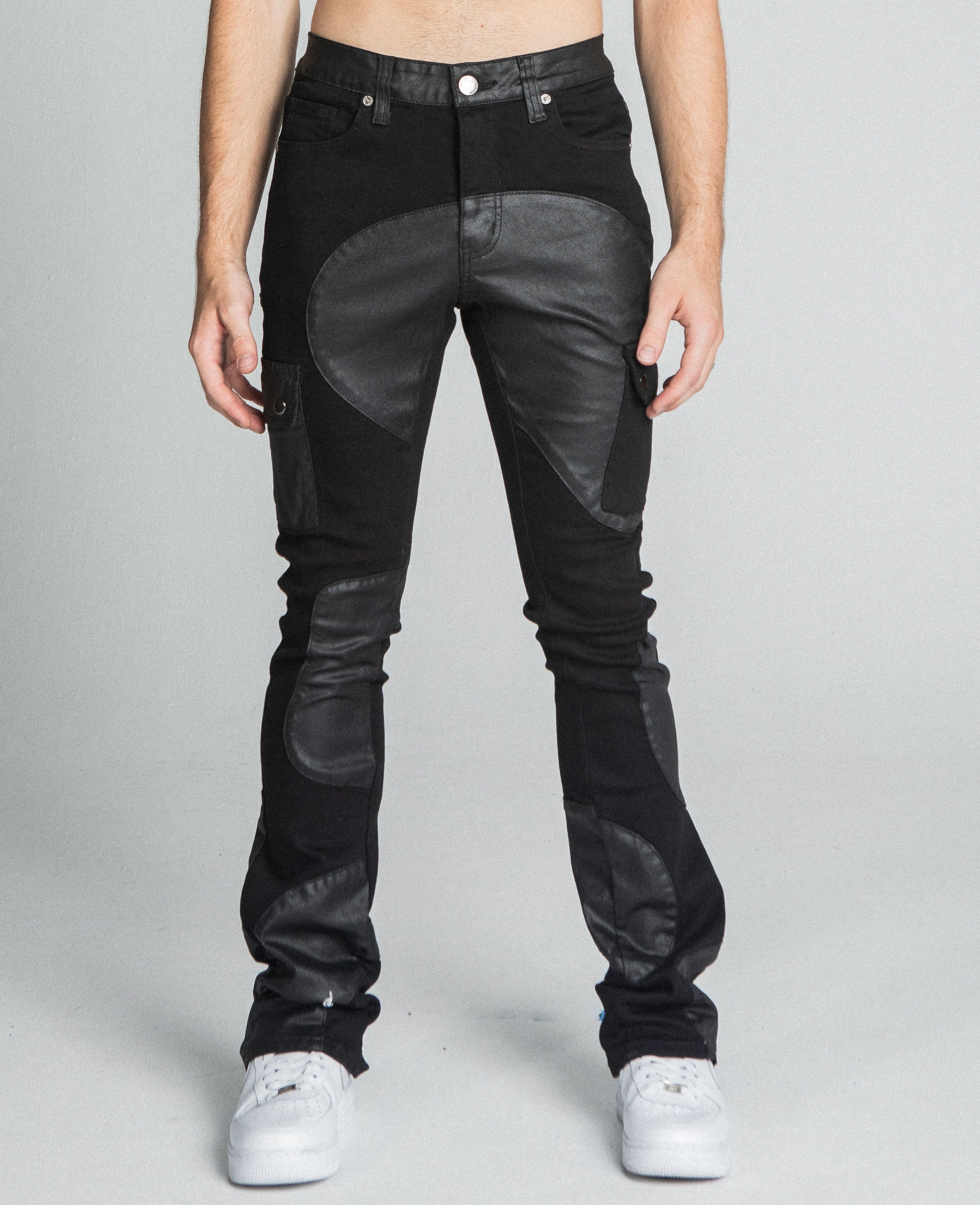 AJ40SK COLOR BLOCK STACKED JEANS ARMOR JEANS