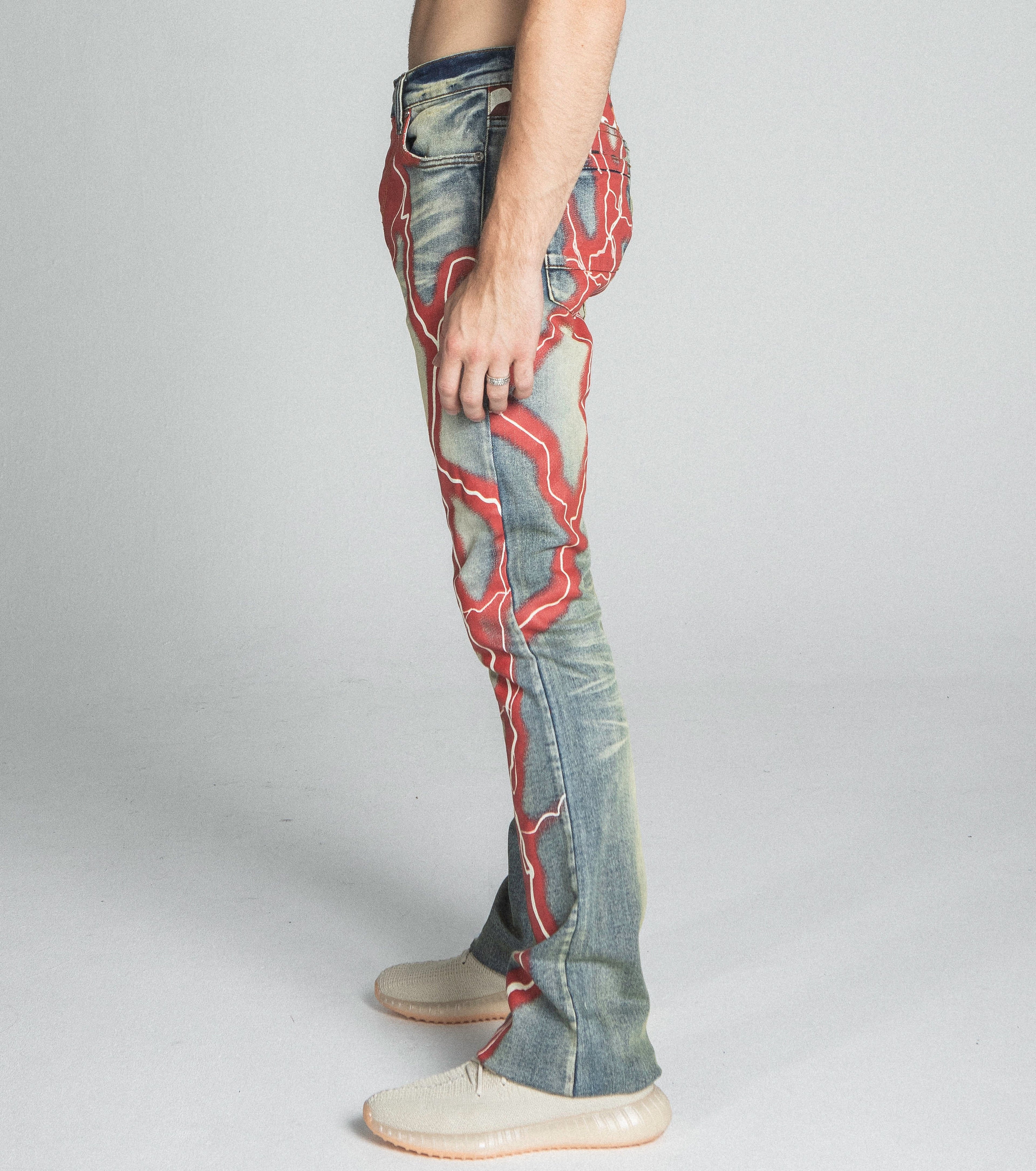 AJ24SK LIGHTNING STACKED JEANS ARMOR JEANS