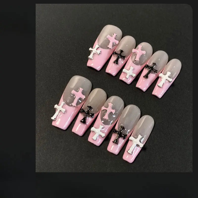 0947- Handmade press on nails fake nails removable Plush Fashion Hub