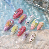 0949- Handmade press on nails fake nails removable Plush Fashion Hub