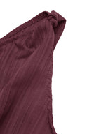 Elegant one-shoulder tie-waist jumpsuit in premium polyester, perfect for summer, from Trendsi.
