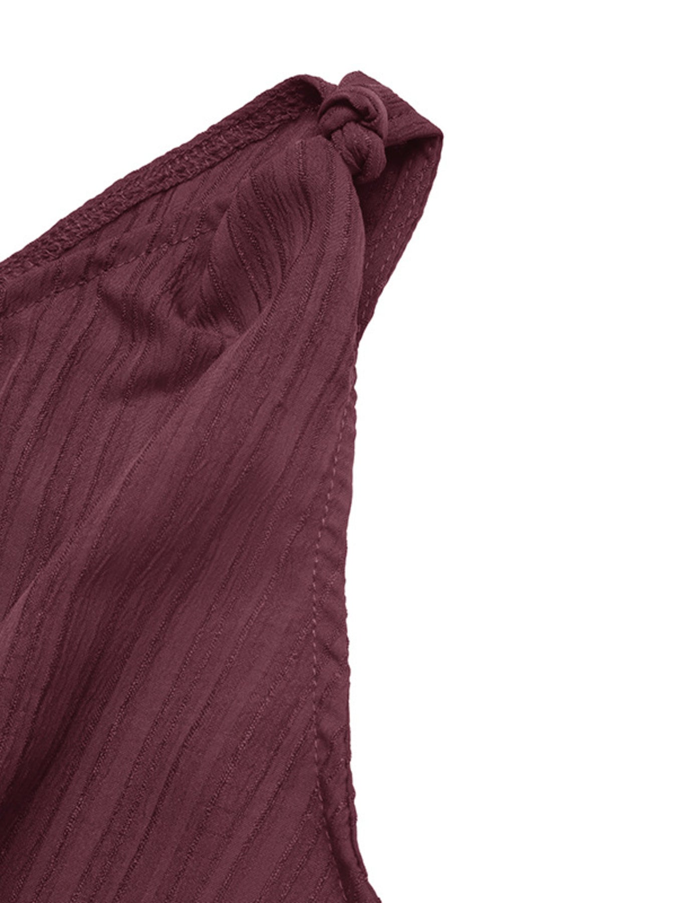 Elegant one-shoulder tie-waist jumpsuit in premium polyester, perfect for summer, from Trendsi.
