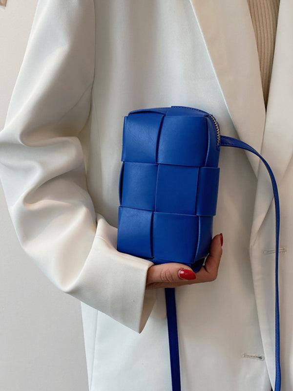 Urban Solid Color Phone Bag PU Shoulder Bag Plush Fashion Hub