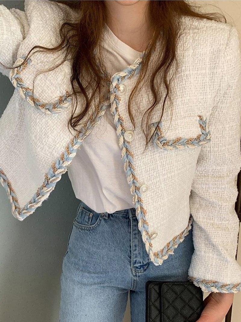 Loose Single-breasted Long-sleeve Duffle Jacket Plush Fashion Hub