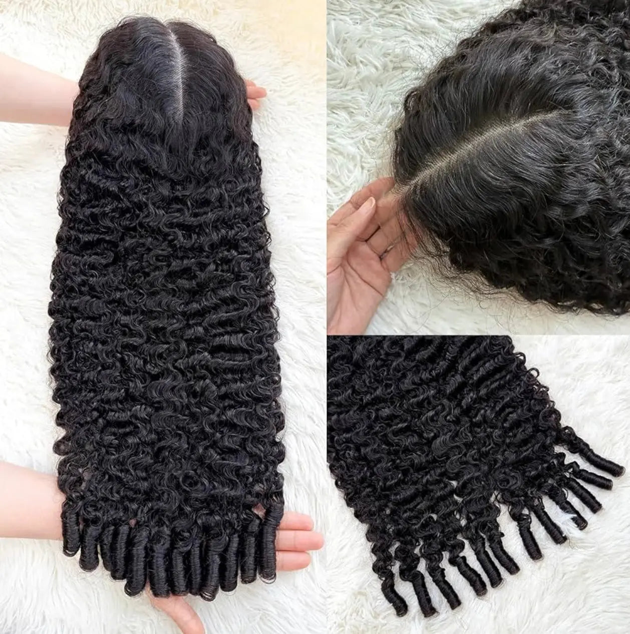 13x6 Full Lace Frontal Burmese Curly Wig – 180% Density, 100% Human Hair AURORE LUXURE