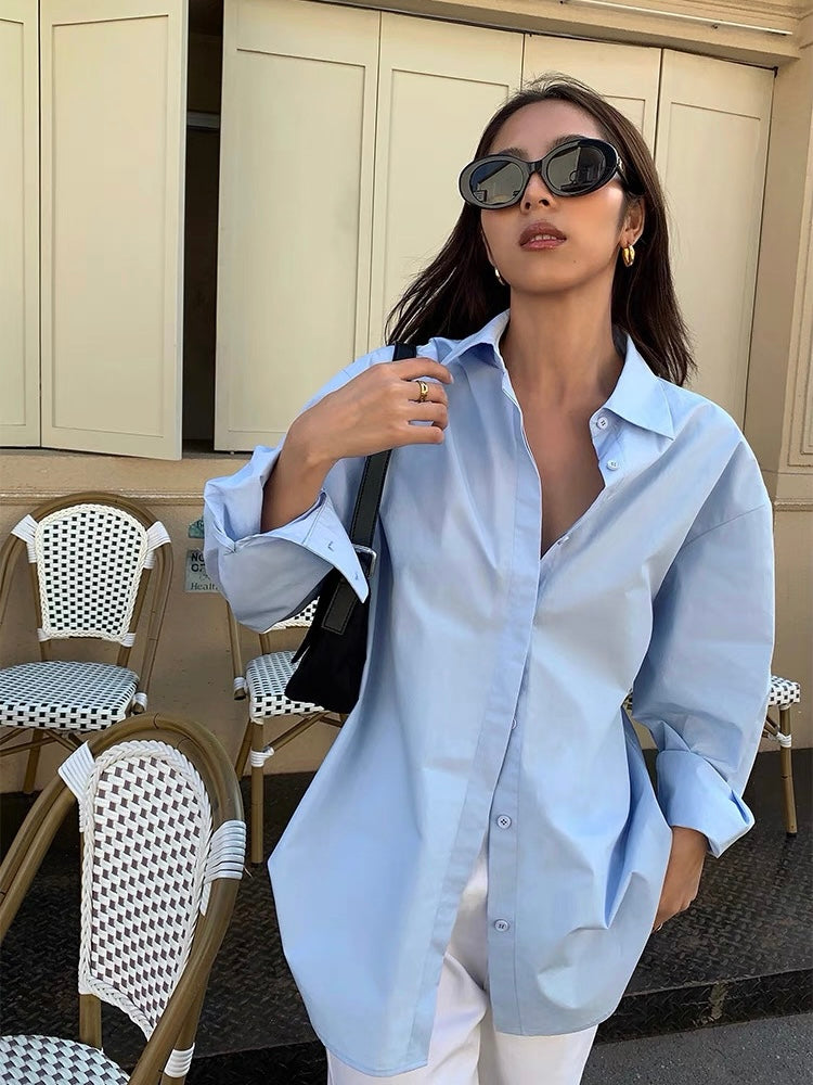 Loose Urban Long-Sleeved Shirt Plush Fashion Hub