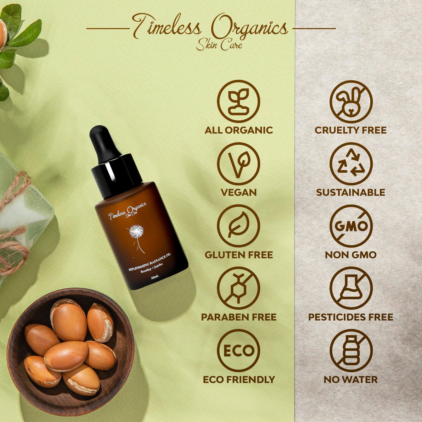 Replenishing Radiance Oil Timeless Organics Skin Care