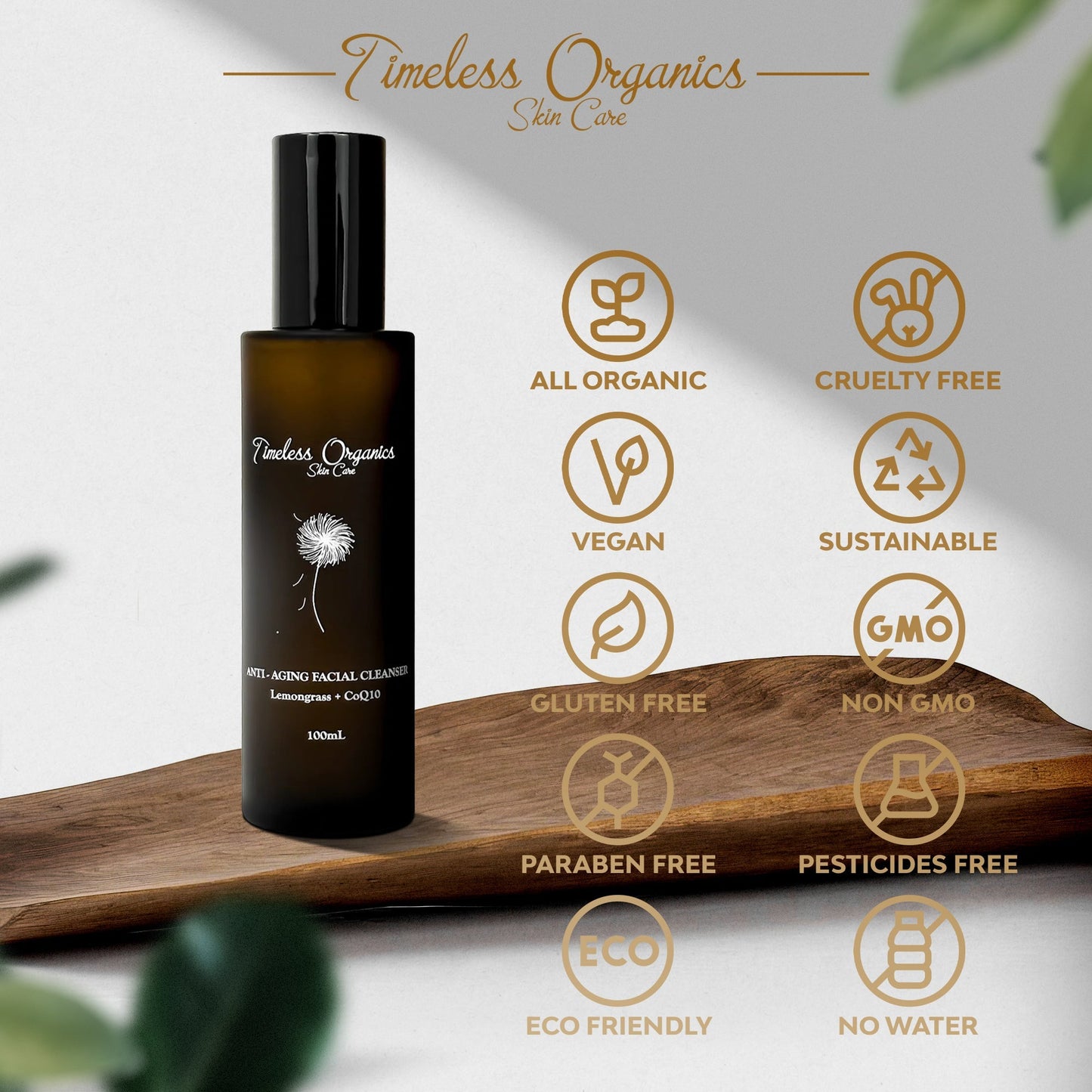 Anti-Aging Facial Cleanser Timeless Organics Skin Care