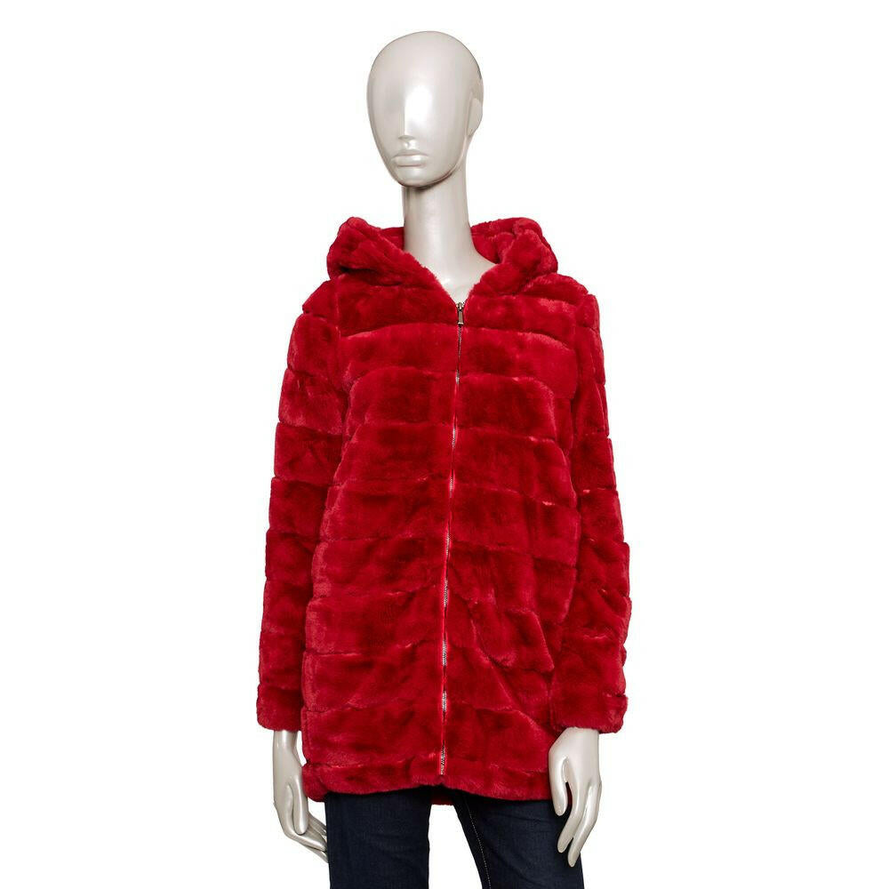 Baldinini Trend Red Polyester Women Jacket MaraFormigone