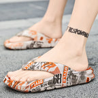 Men's Toe Post Platform Sandals from Trendsi, featuring a strappy design and elevated sole, ideal for casual summer wear.