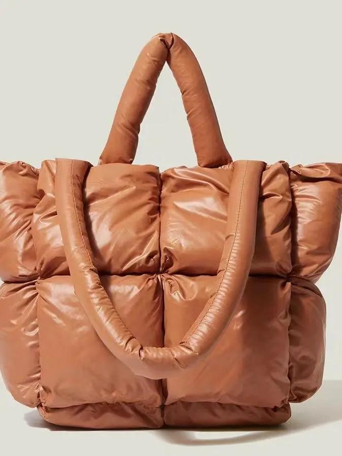 6 Color Down-filled Minimalist Space Bag Plush Fashion Hub