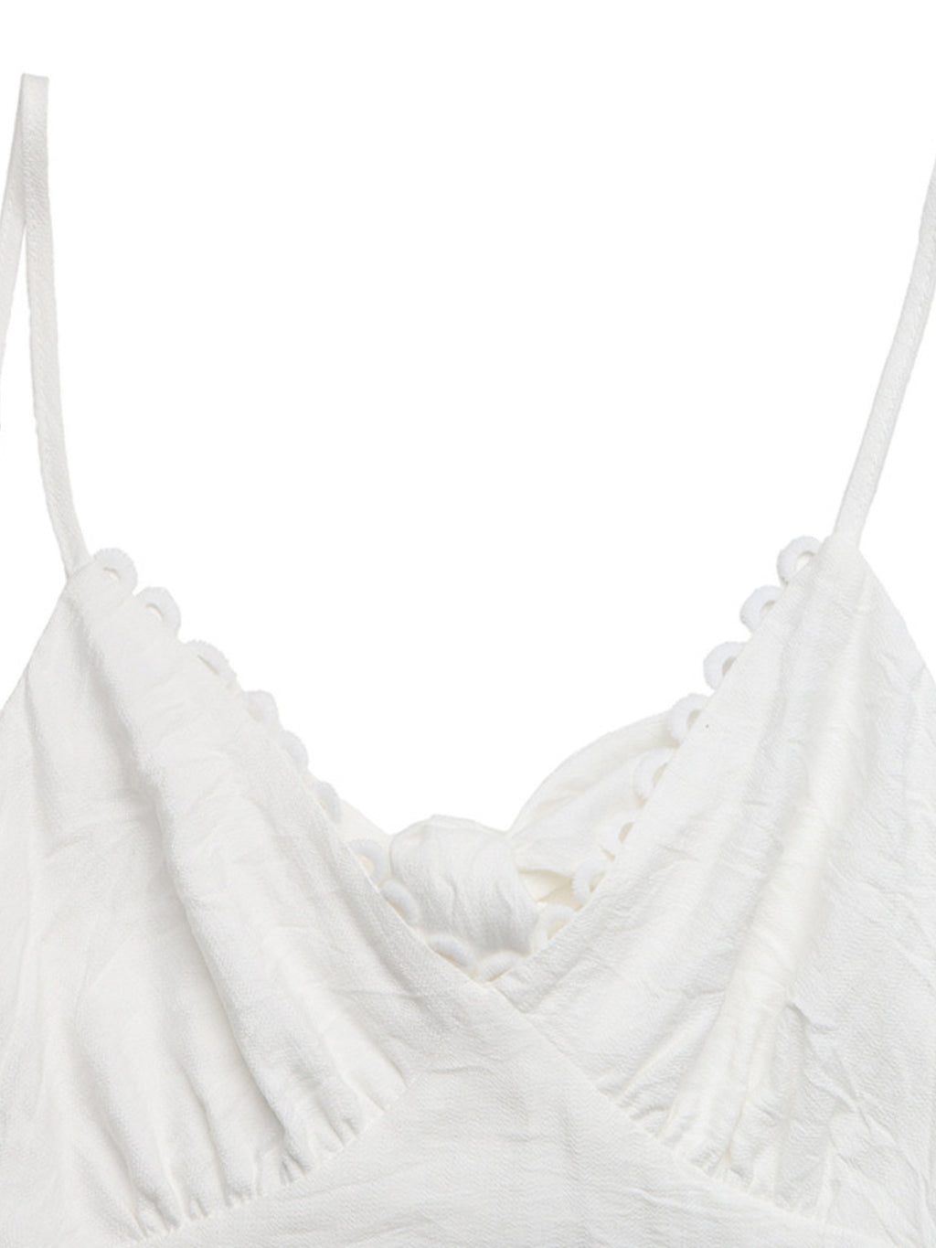 Women's V-neck tiered maxi dress with delicate lace detail, flowing silhouette, and lightweight fabric by Trendsi.