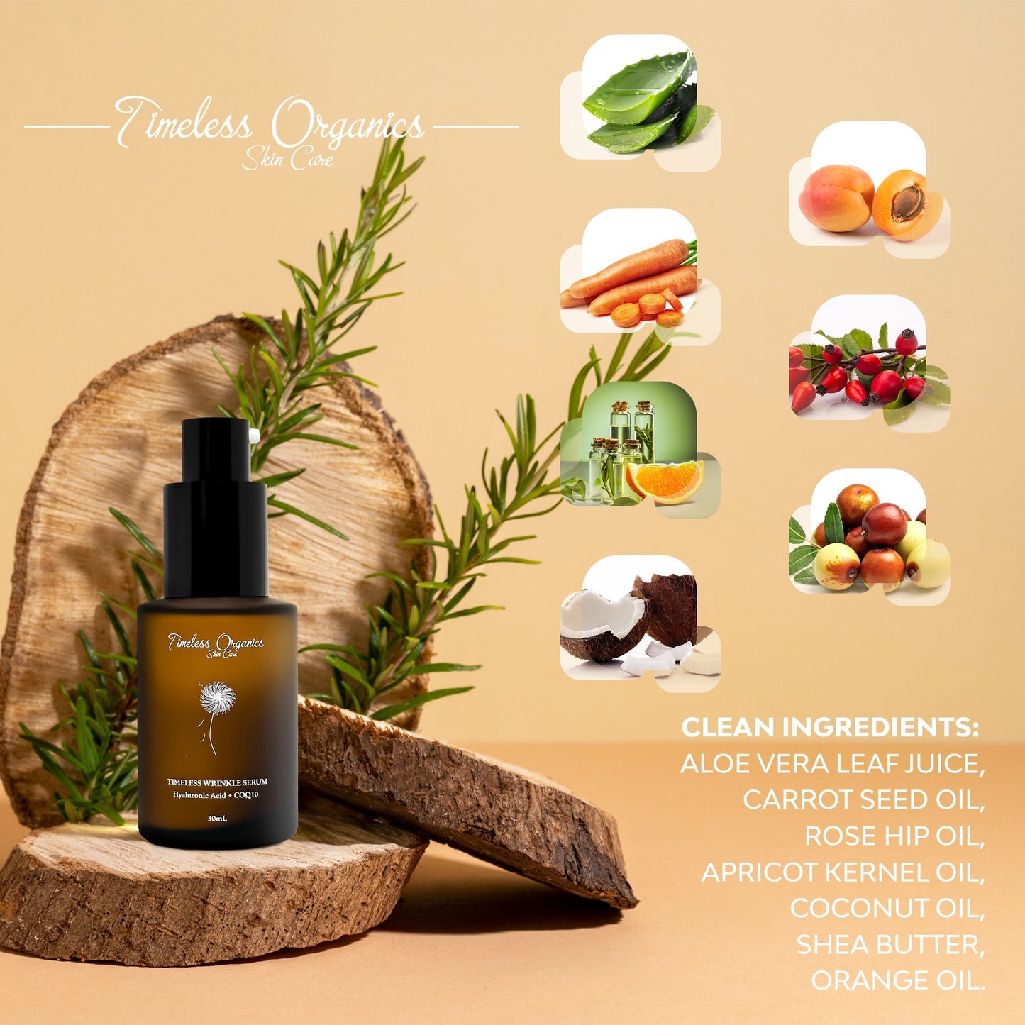 Timeless Wrinkle Serum Timeless Organics Skin Care