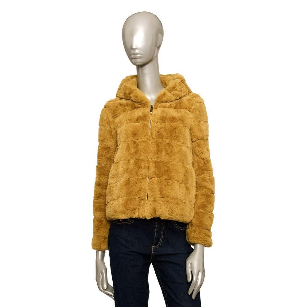 Baldinini Trend Yellow Polyester Women Jacket MaraFormigone