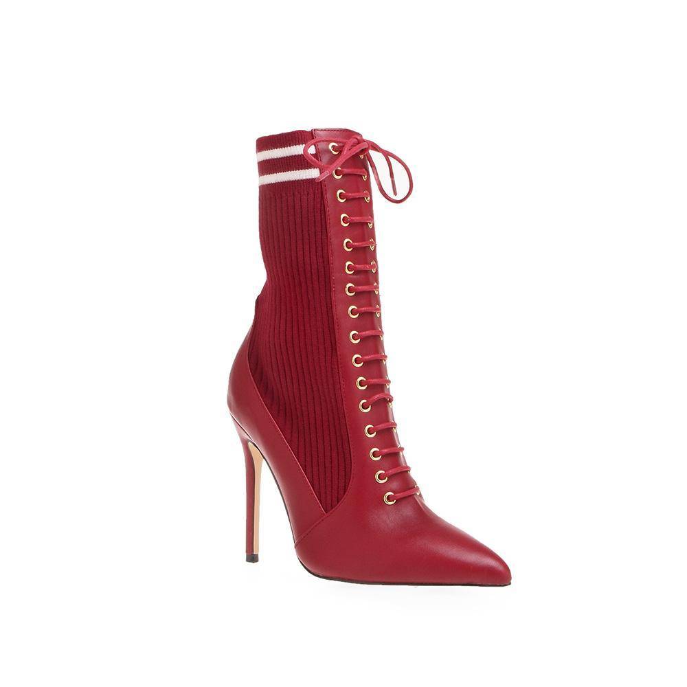 Privileged Audrey High Heel Ankle Booties The House of Stylez