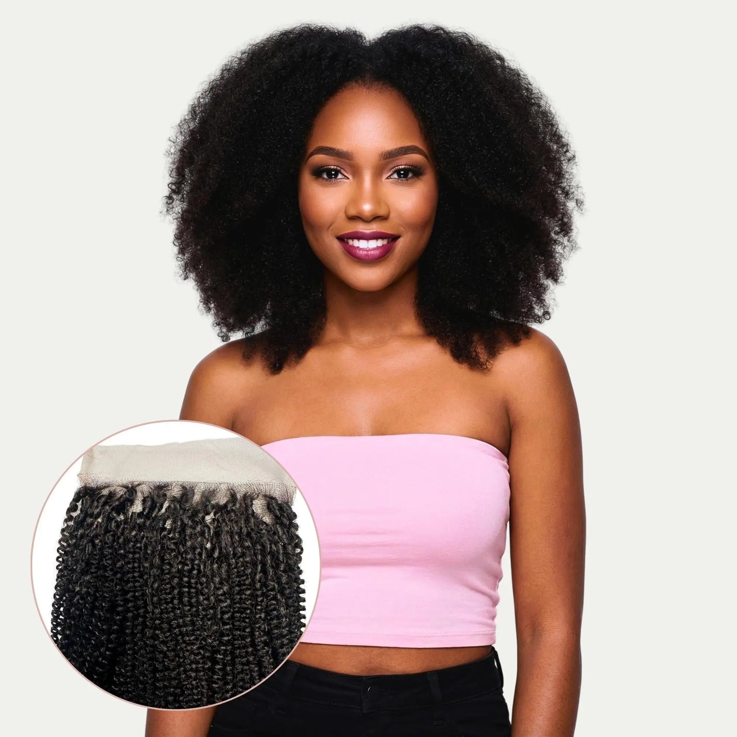 Afro Kinky 6x6 HD Lace Human Hair Closure Private Label