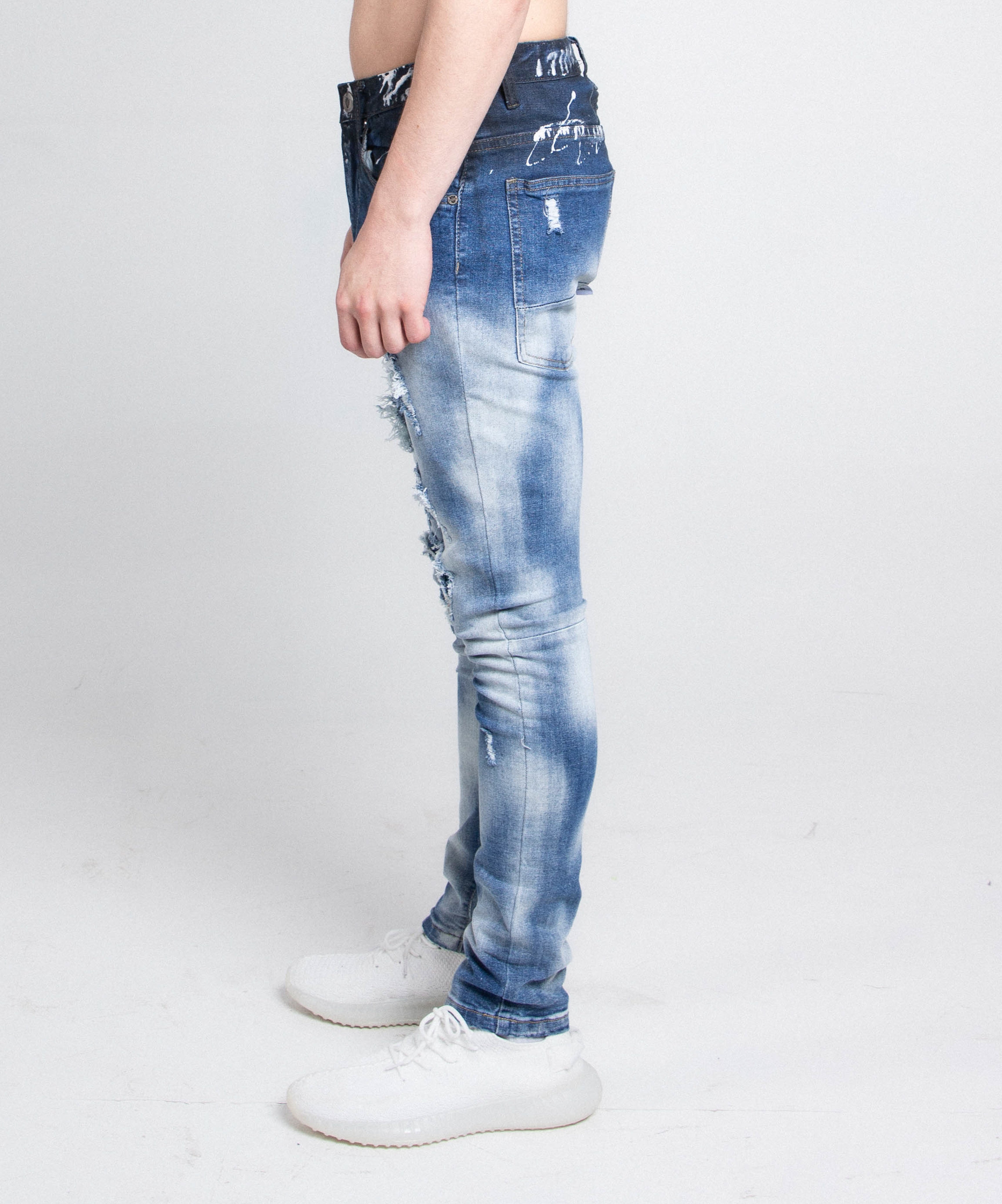 A404 CASUAL FADED WASH SKINNY JEANS ARMOR JEANS