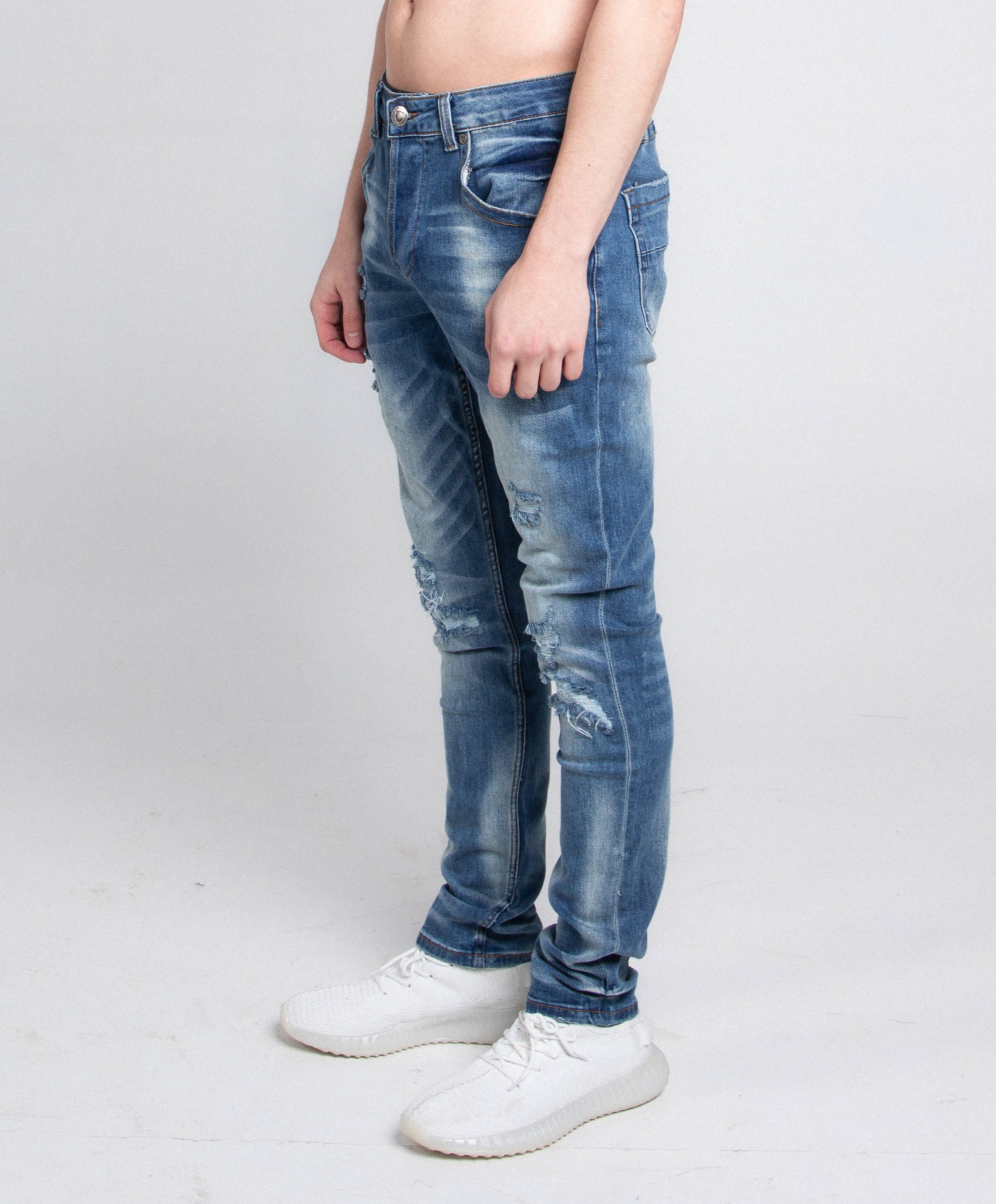 A402 SMALL RIPPED SKINNY JEANS ARMOR JEANS