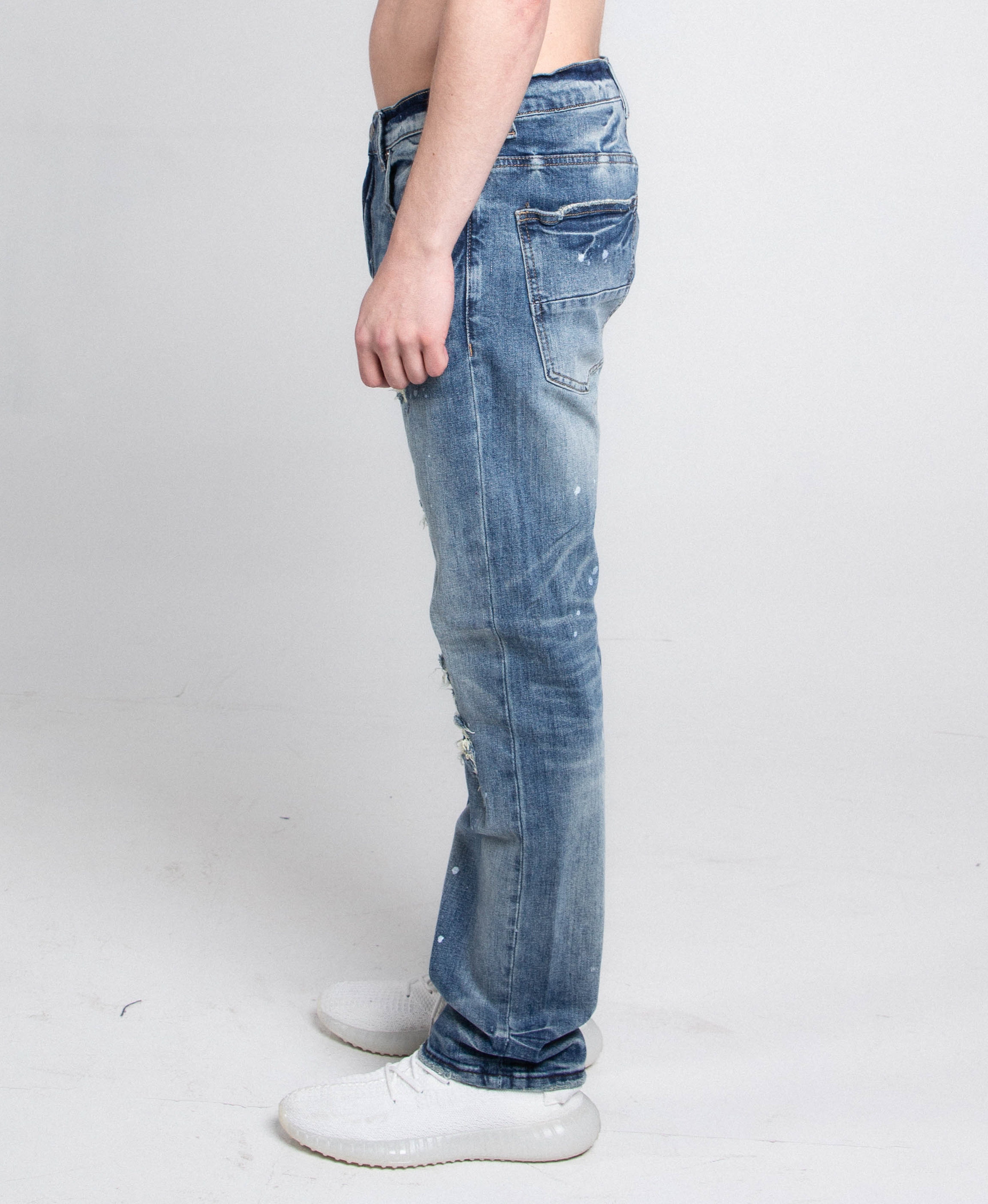 AJ05C CASUAL SKINNY DISTRESSED JEANS ARMOR JEANS