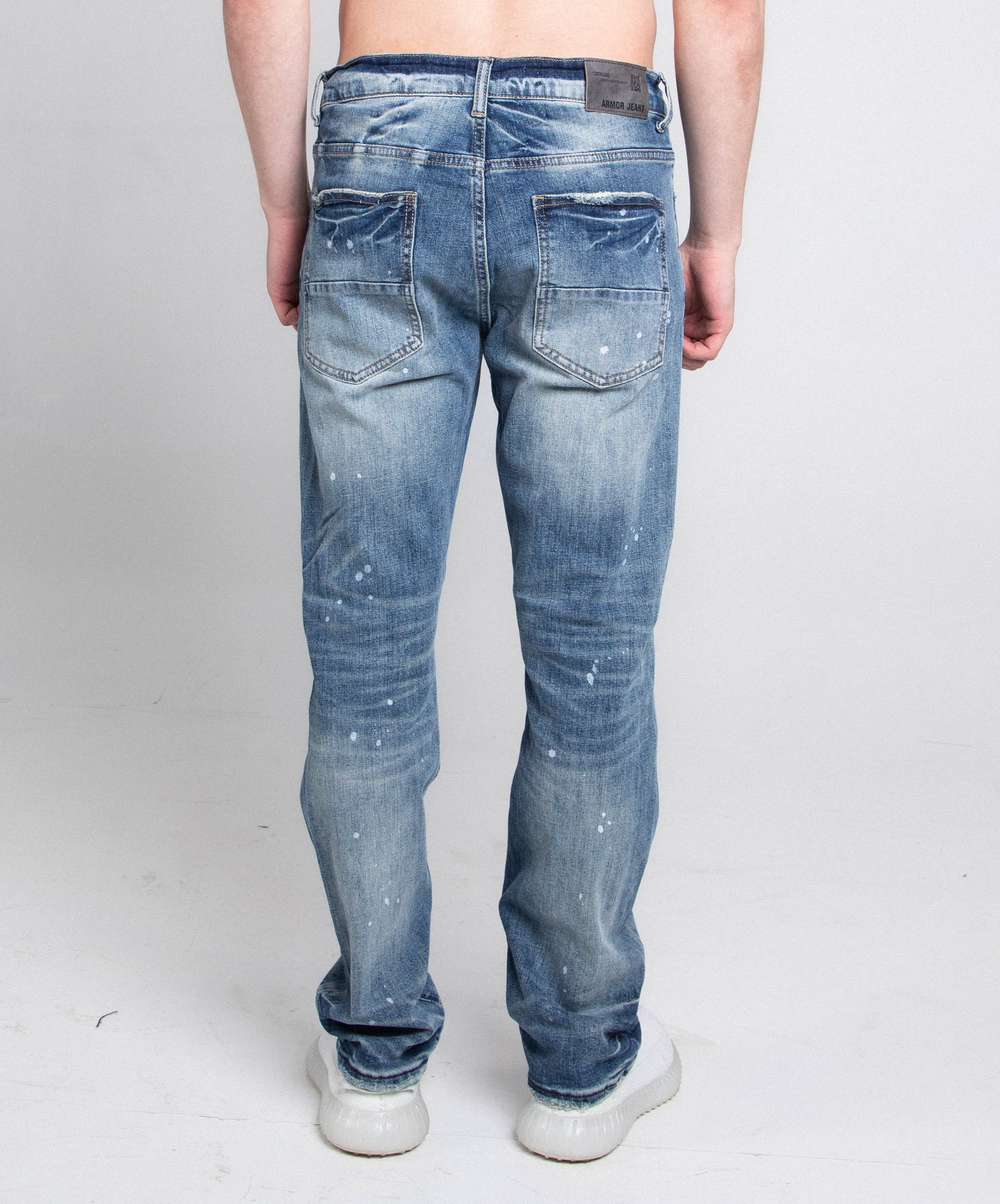 AJ05C CASUAL SKINNY DISTRESSED JEANS ARMOR JEANS