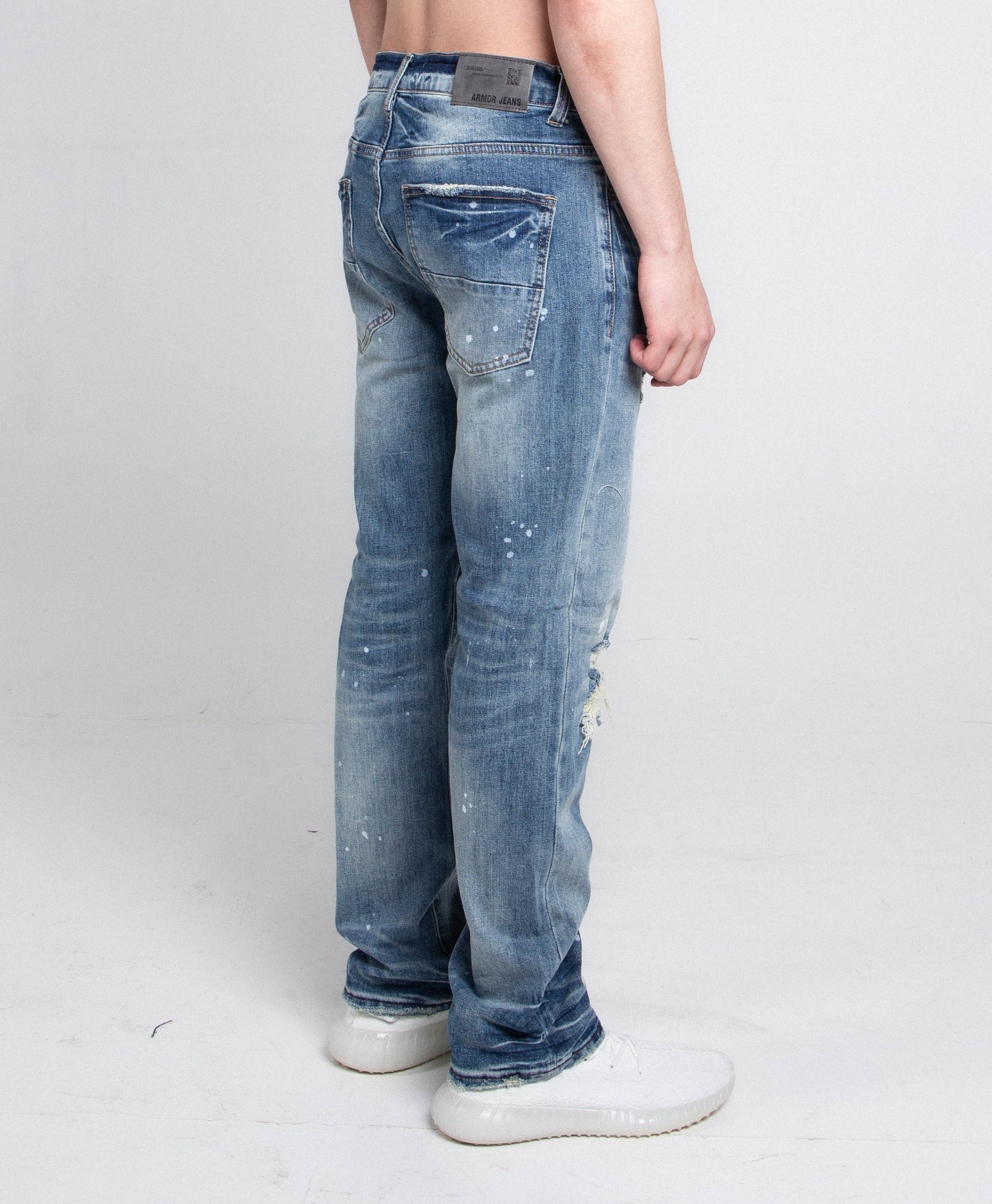 AJ05C CASUAL SKINNY DISTRESSED JEANS ARMOR JEANS