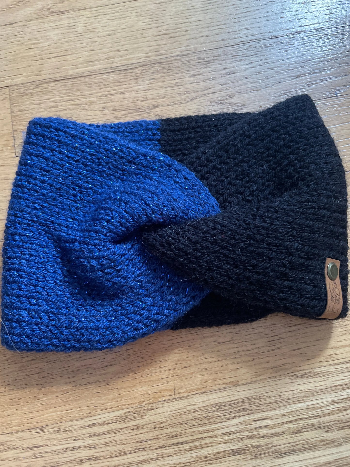 Black & Blue Headband Tight Knit Sisters