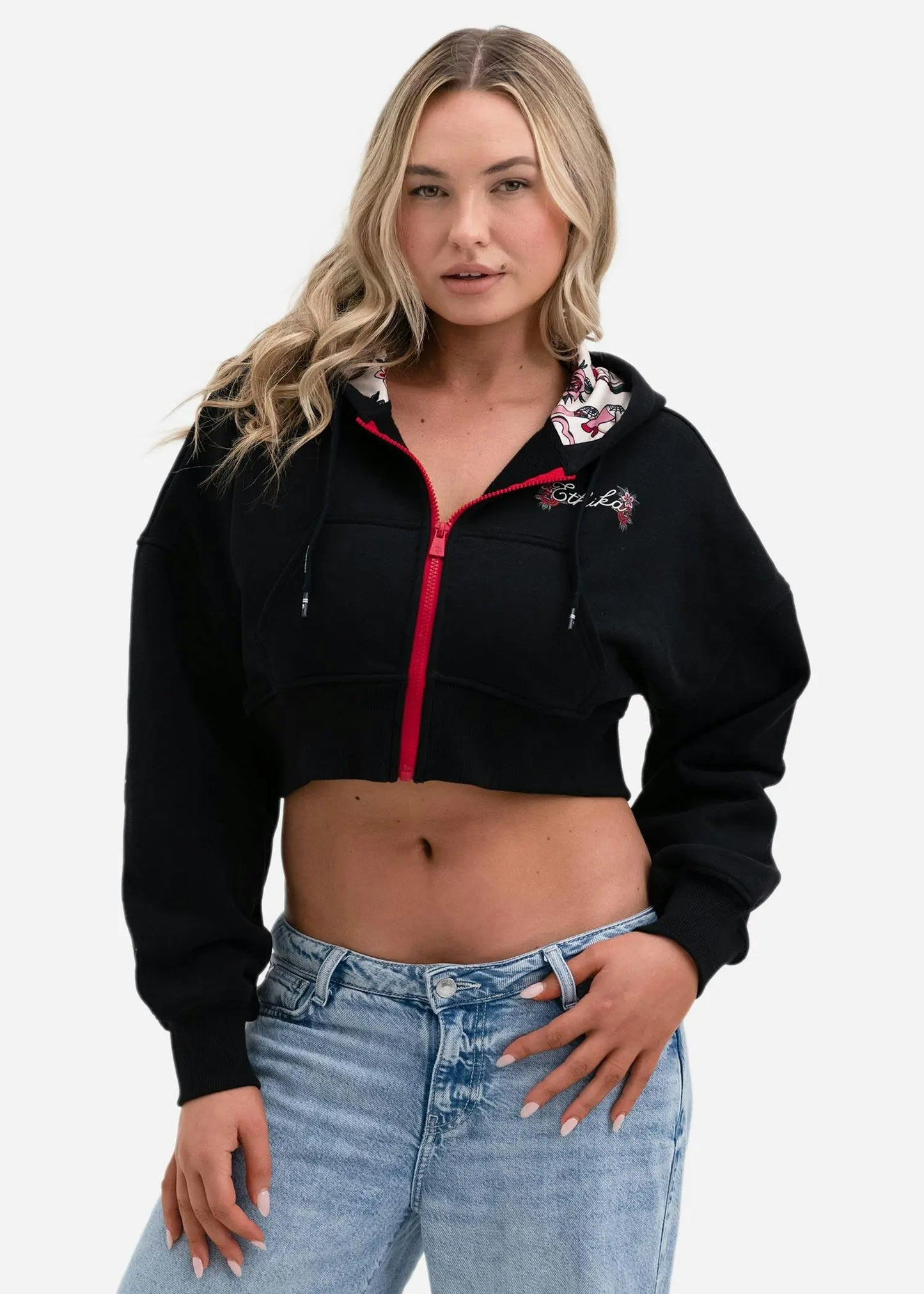 Bound By Love | Womens Crop Zip Hoodie Plush Fashion Hub