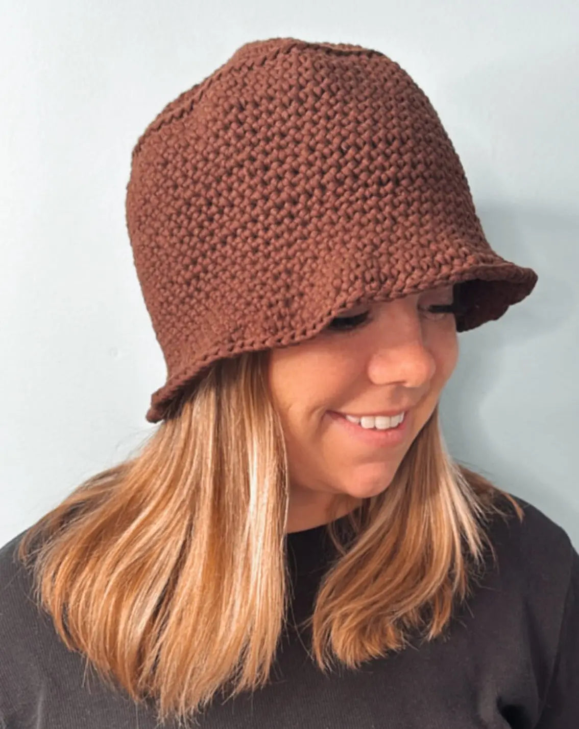 Brown Bucket Hat Tight Knit Sisters