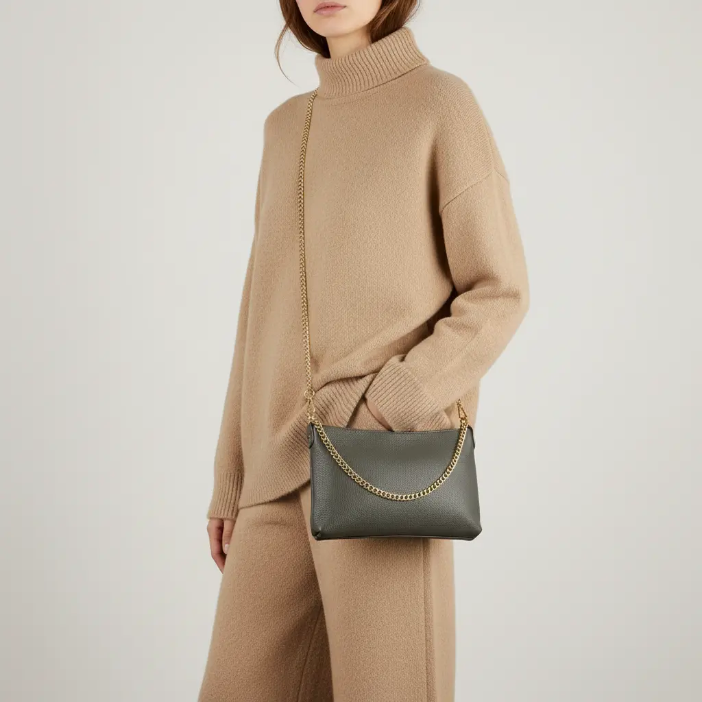 Calf Leather Crossbody Bag TAKEASY