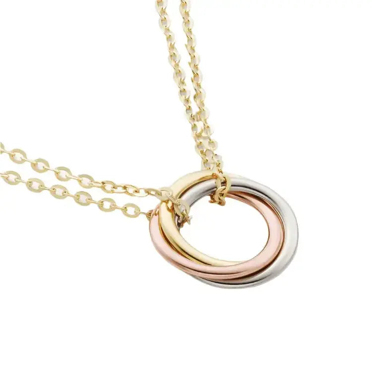Cartier Trinity Necklace, Small Model, 18k White Gold - Plush Fashion Hub