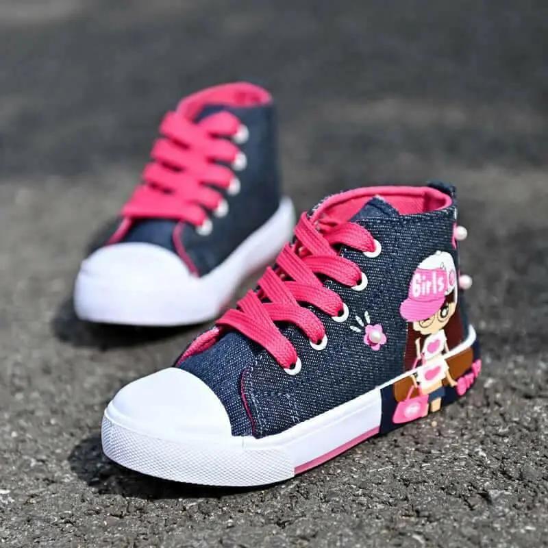 Children's Shoes Canvas Girls' Sneakers.