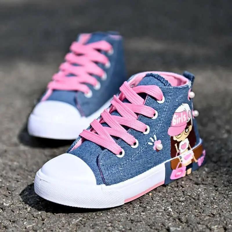 Children's Shoes Canvas Girls' Sneakers.