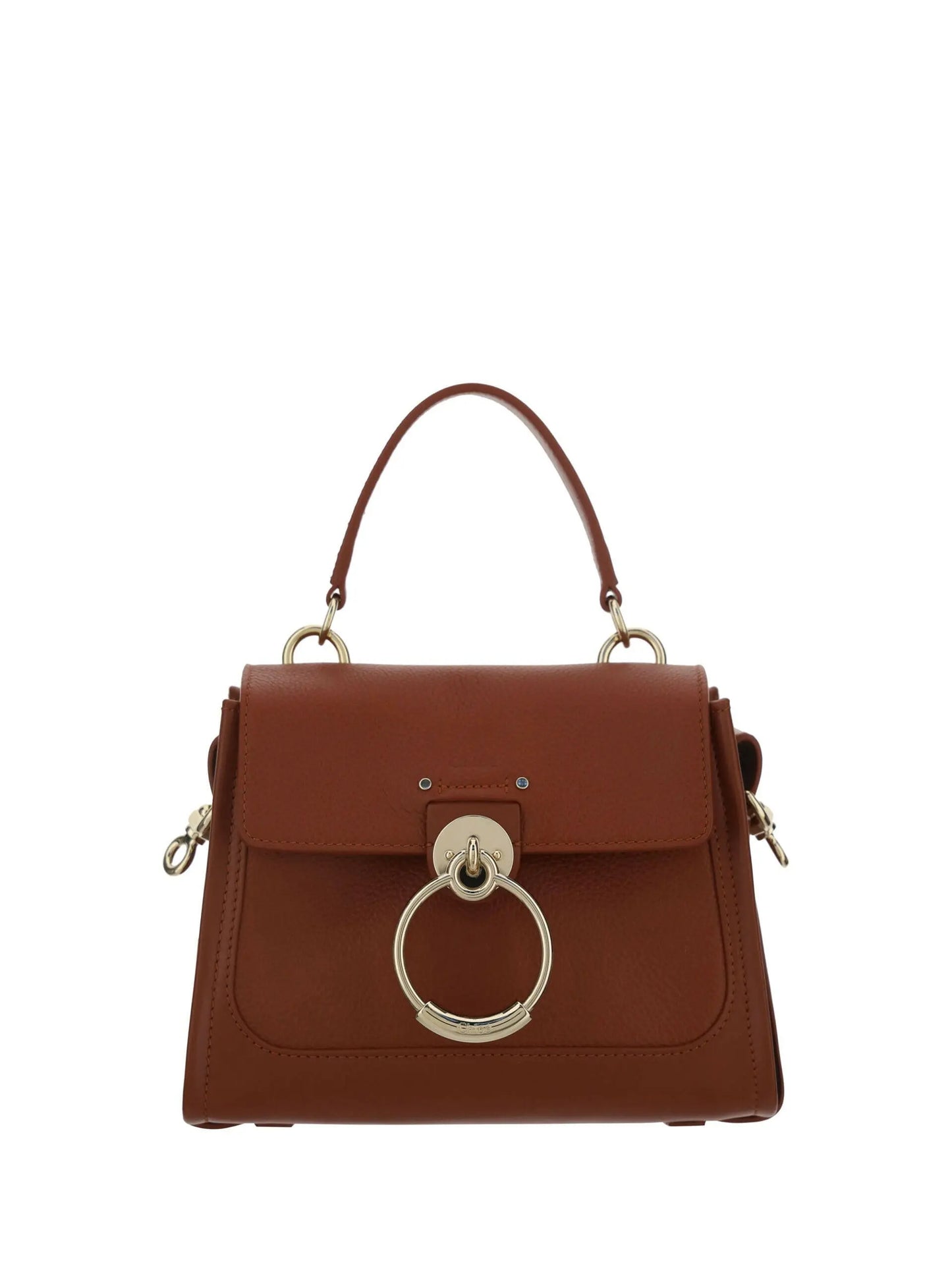 Chloé Brown Calf Leather Tess Handbag MaraFormigone