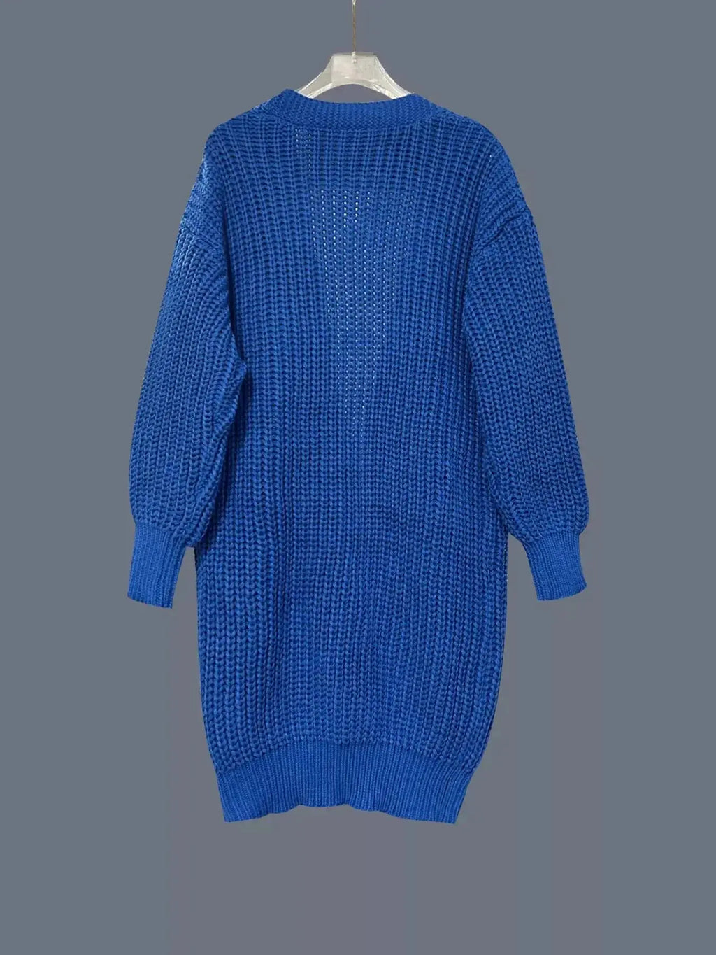 Chunky Knit Open Front Cardigan - Plush Fashion Hub