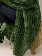 Chunky Knit Open Front Cardigan - Plush Fashion Hub
