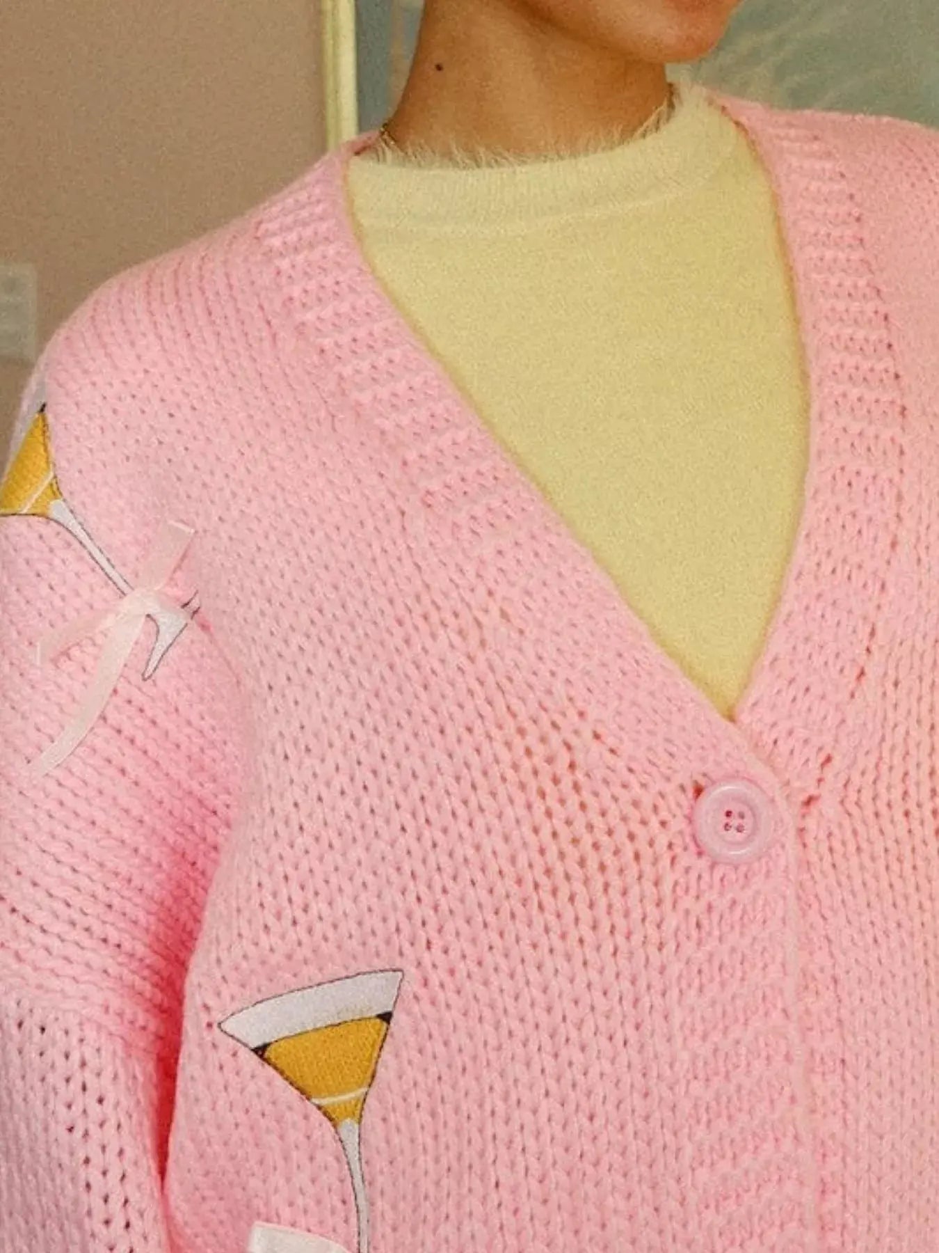 Cocktail Button Up Cardigan - Plush Fashion Hub