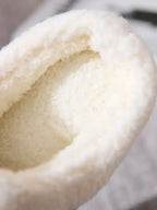 Contrast Round Toe Flat Slippers - Plush Fashion Hub