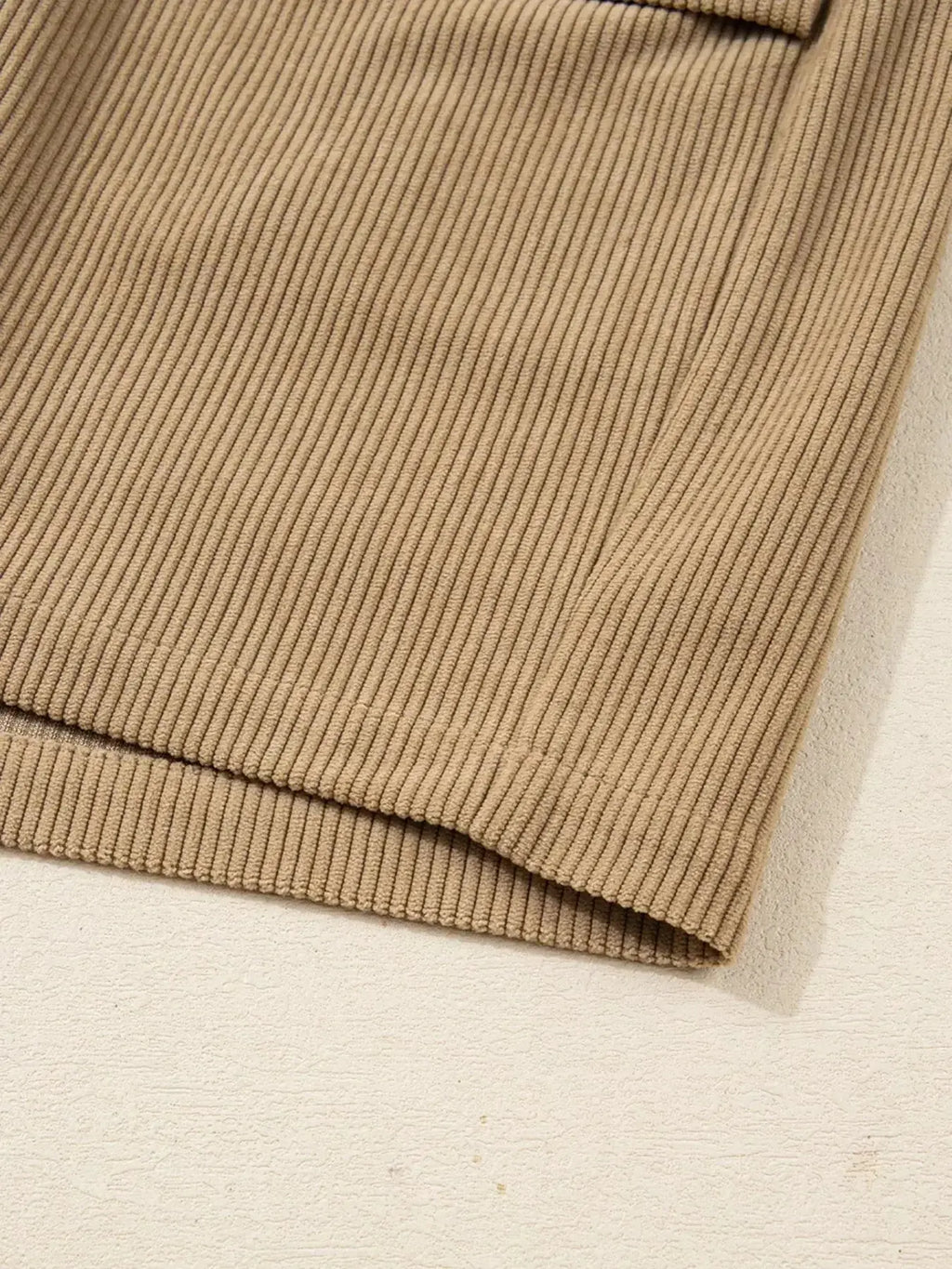 Corduroy Buttoned Front Mini Skirt - Plush Fashion Hub