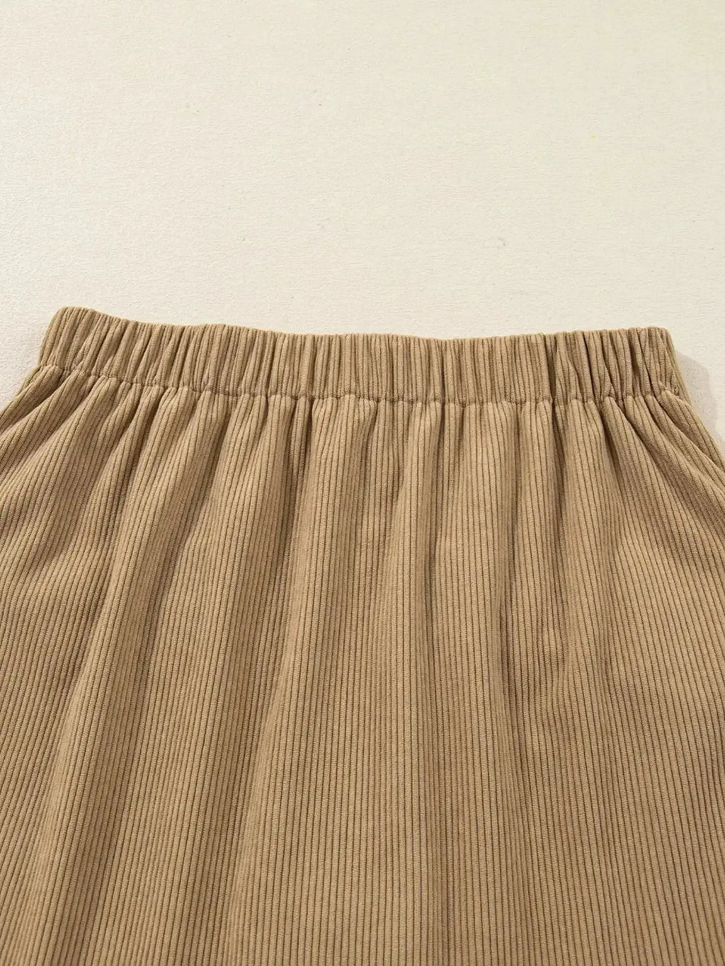 Corduroy Buttoned Front Mini Skirt - Plush Fashion Hub