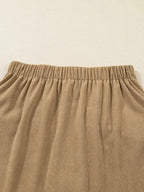 Corduroy Buttoned Front Mini Skirt - Plush Fashion Hub