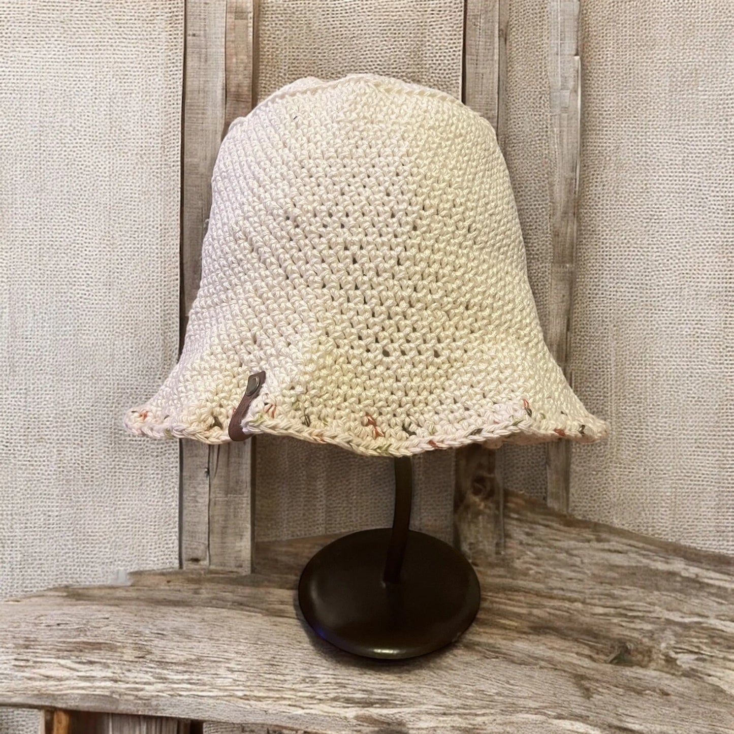 Cream Bucket Hat Tight Knit Sisters