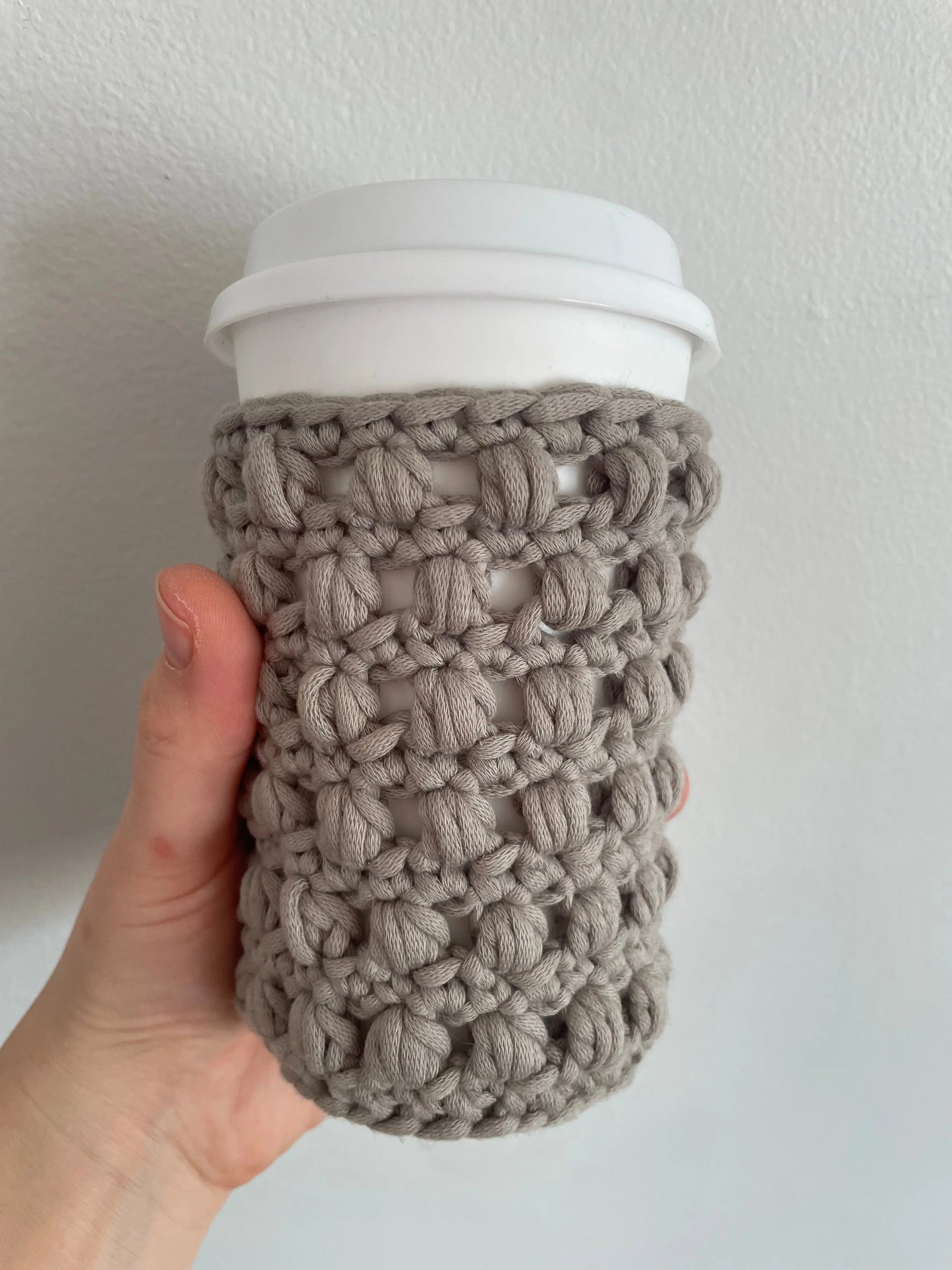 Crochet Cup Cozy Tight Knit Sisters