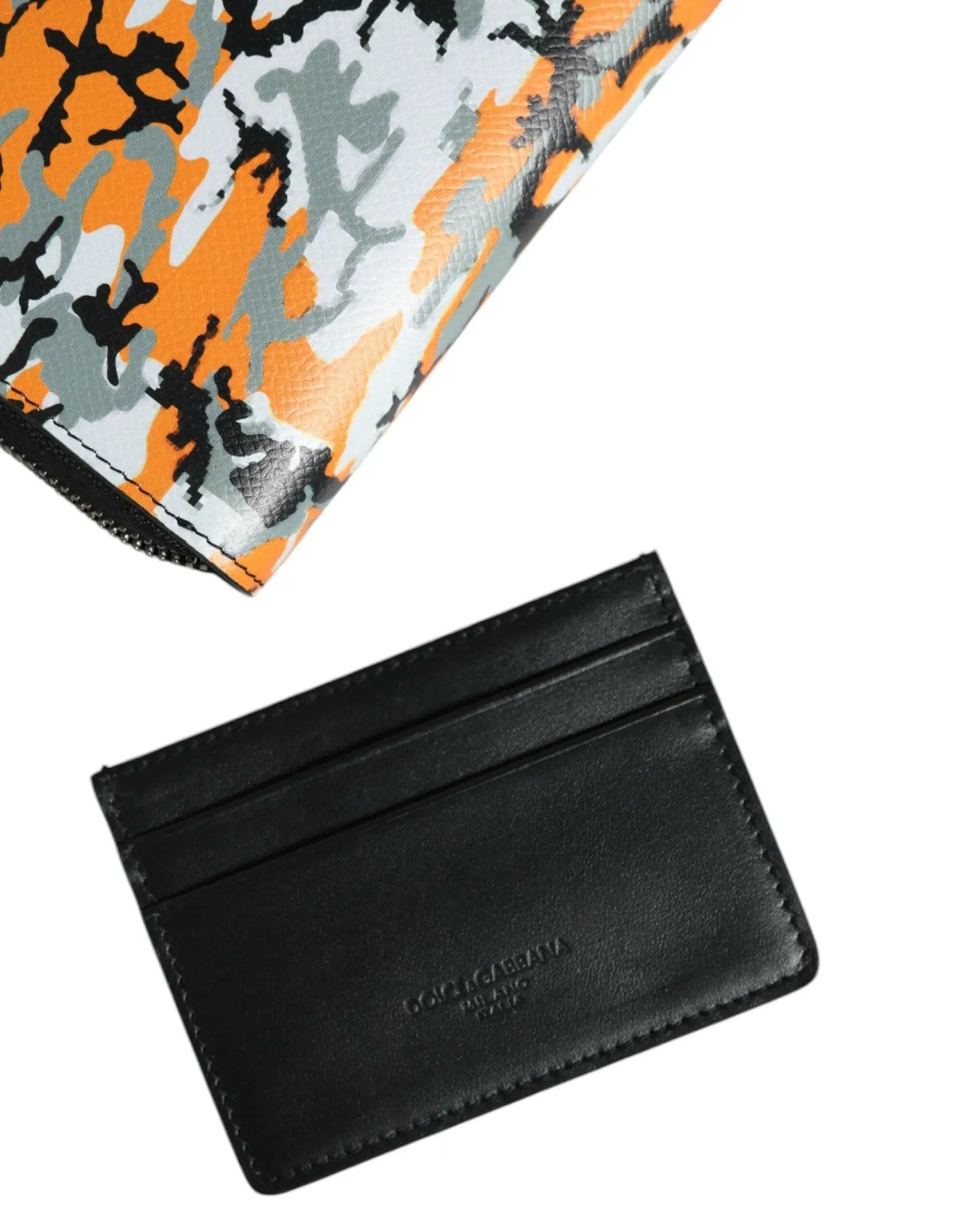 Dolce & Gabbana Multicolor Camouflage Leather Purse Cross Body Bag MaraFormigone