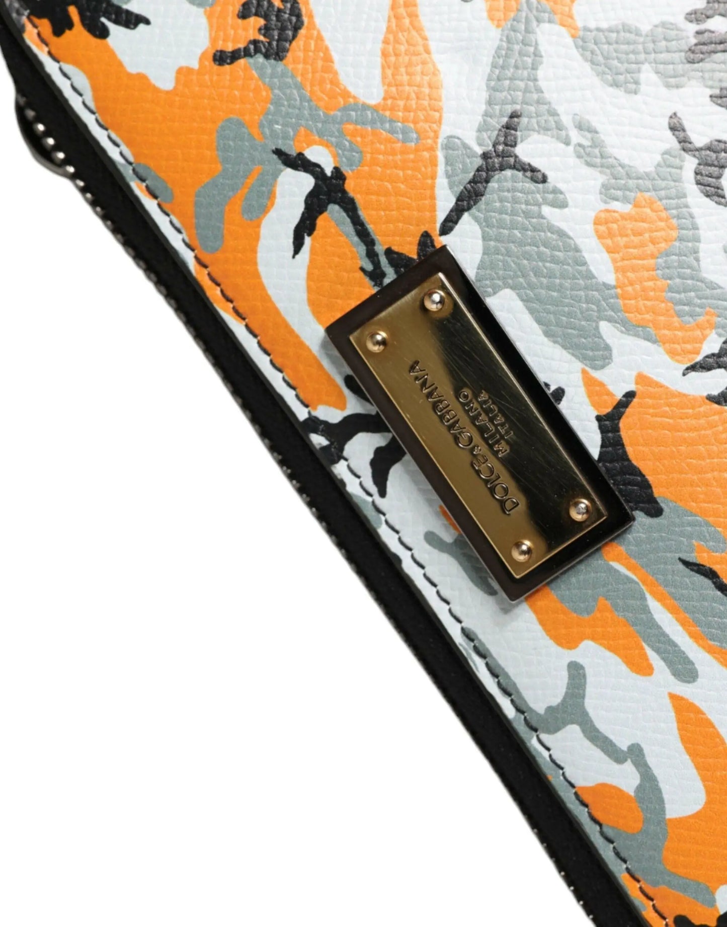 Dolce & Gabbana Multicolor Camouflage Leather Purse Cross Body Bag MaraFormigone