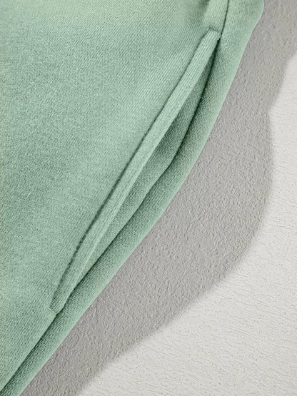 Drop Shoulder Zip Up Jacket and Drawstring Pants Active 2pcs Set - Plush Fashion Hub