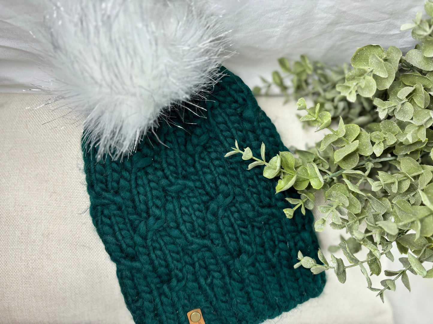 Emerald Green Nami Beanie Tight Knit Sisters