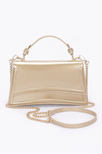 Enamel Top Handle Flap Bag OyeraCharisma