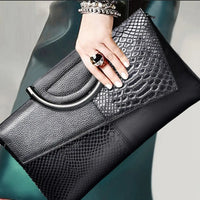 Evening Clutch bag women large capacity banquet handbag crocodile pattern women's fashion temperament crossbody bag Plush Fashion Hub Blessing Clothing