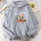 Fashion Cat Print Women's Pullover - Plush Fashion Hub