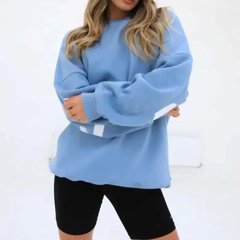 Fashion Printed Thickening Long Sleeve Loose Sweatshirt - Plush Fashion Hub